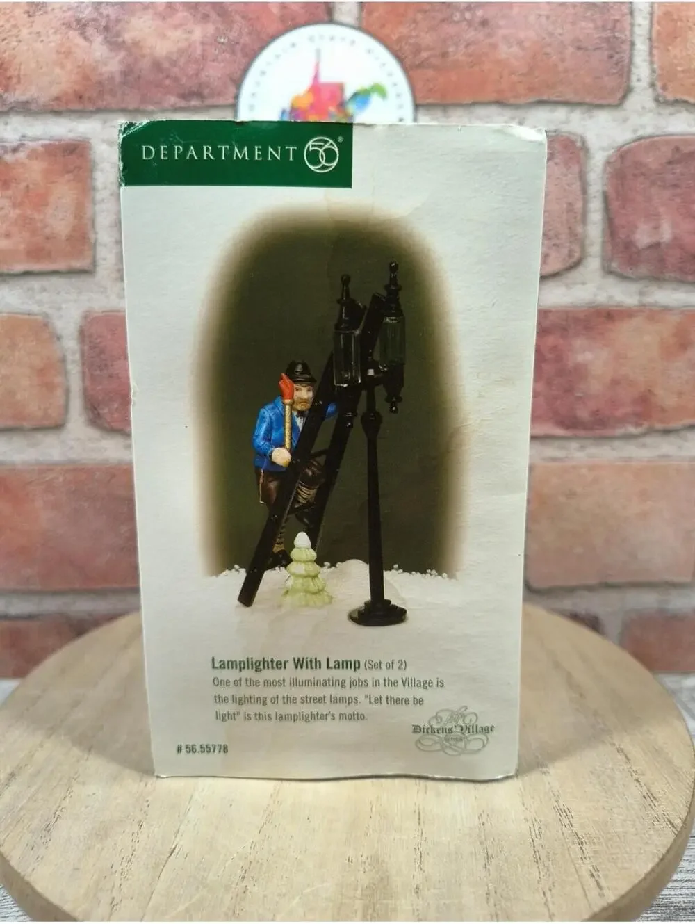 Dept 56 Heritage Village Collection Lamplighter With Lamp Accessory Set #55778